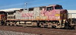 BNSF 681 Warbonnet trails on by